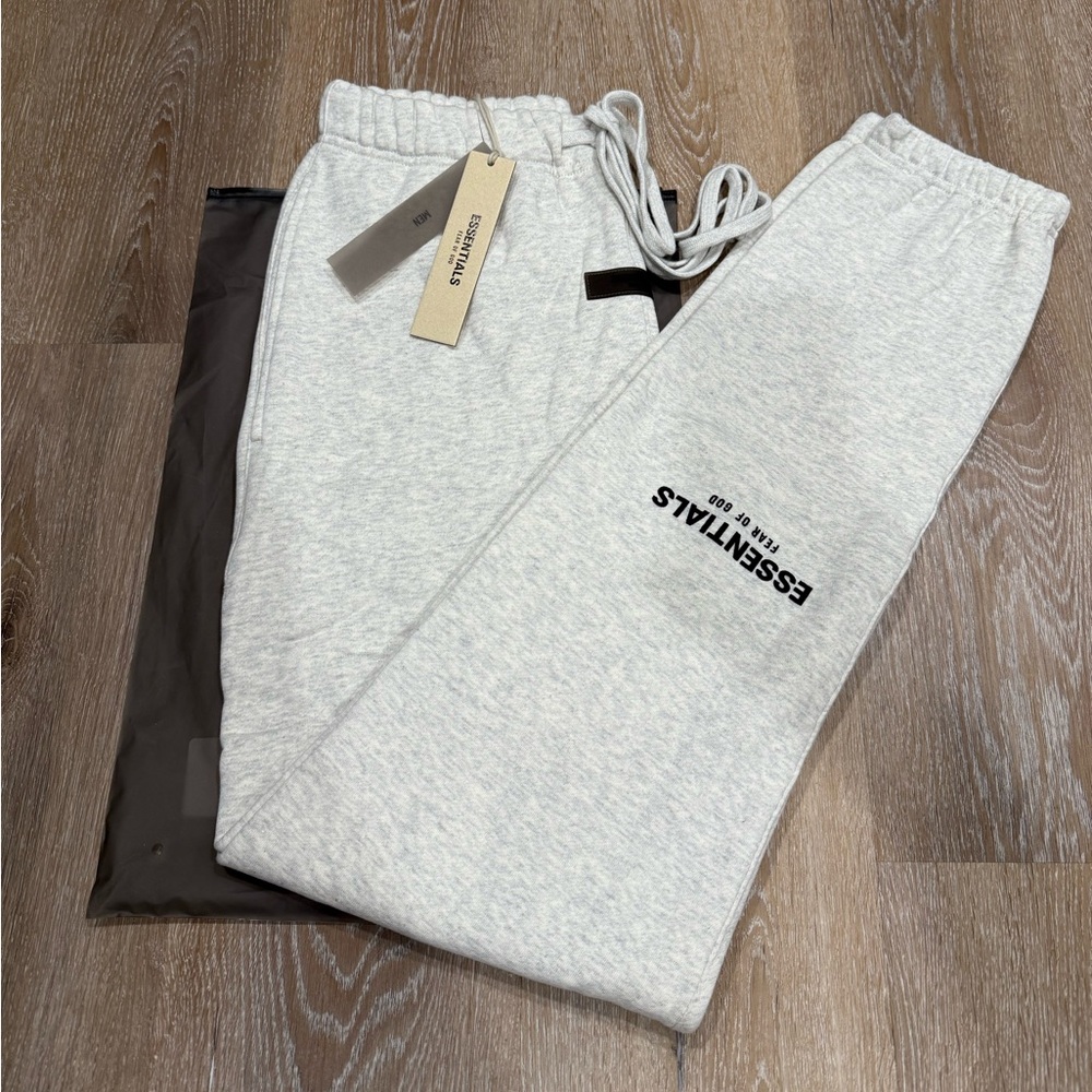 Fear of God Essentials Light Oatmeal Sweatpants 
Brand New With Tags & Bags